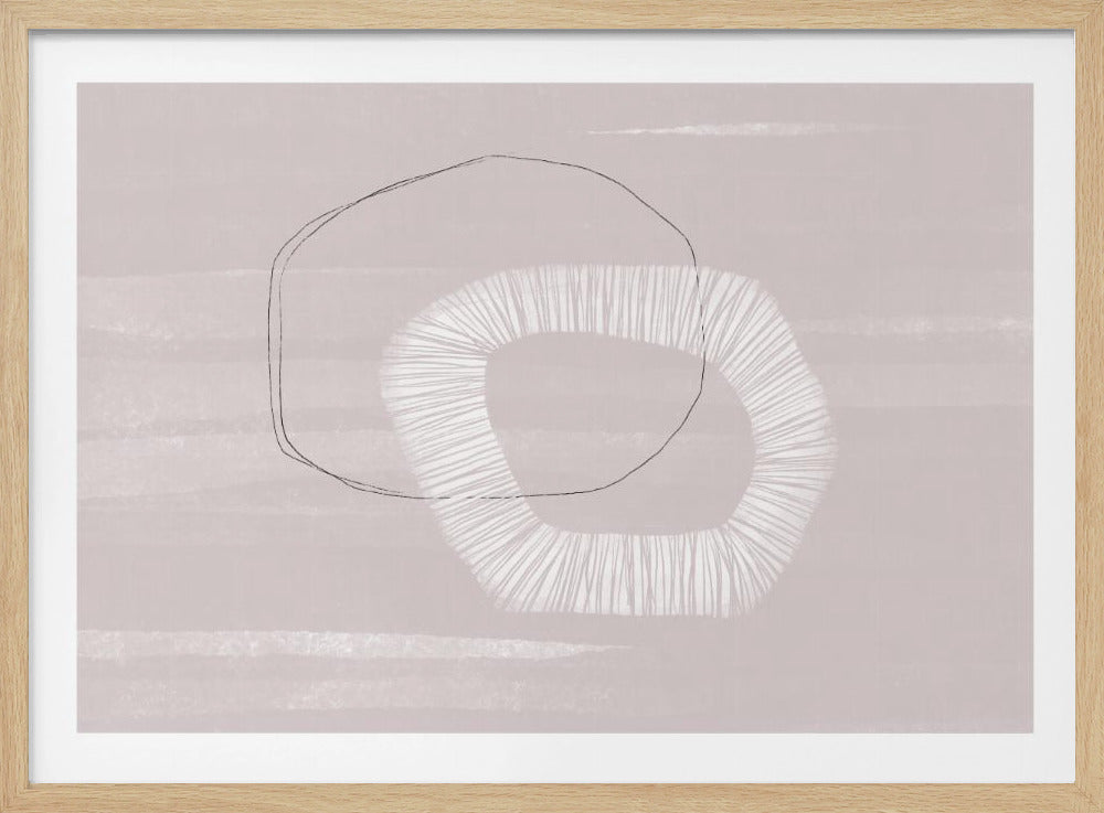 Zachte geometrische dans | Poster