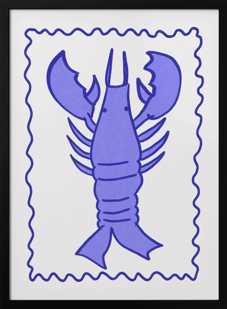 Purple Lobster Stamp | Poster