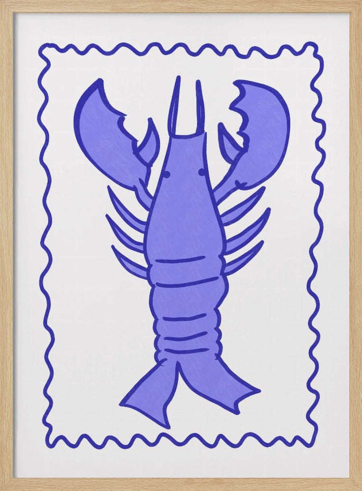 Purple Lobster Stamp | Poster