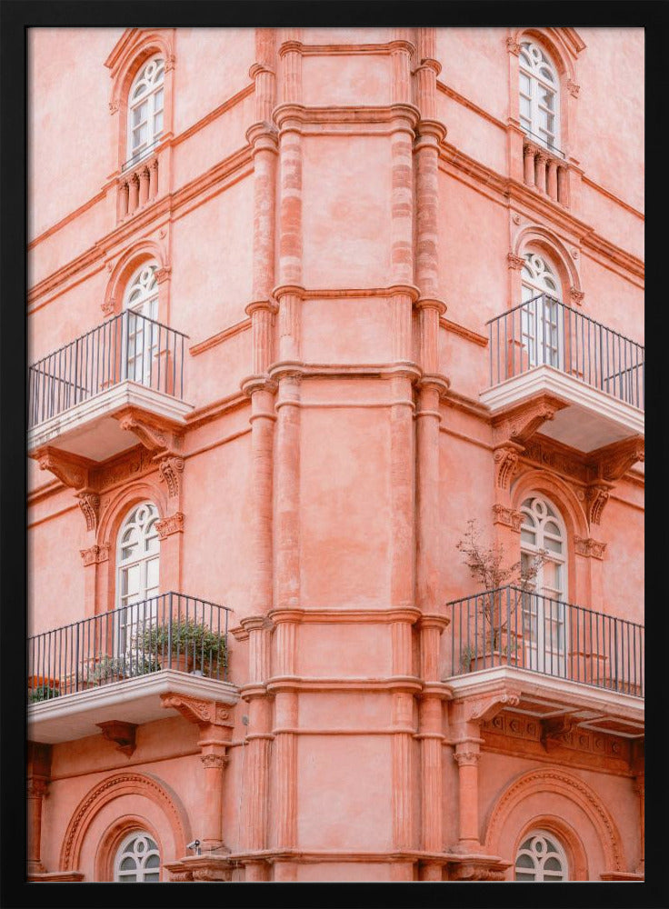 Pastelroze Umbrië | Reisfotografie Italië | Poster