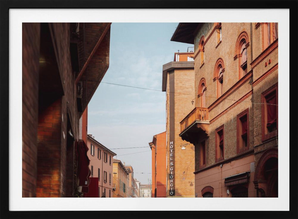 Zonsondergang in Bologna | Reisfotografie in Italië | Poster