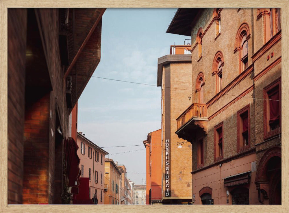 Zonsondergang in Bologna | Reisfotografie in Italië | Poster