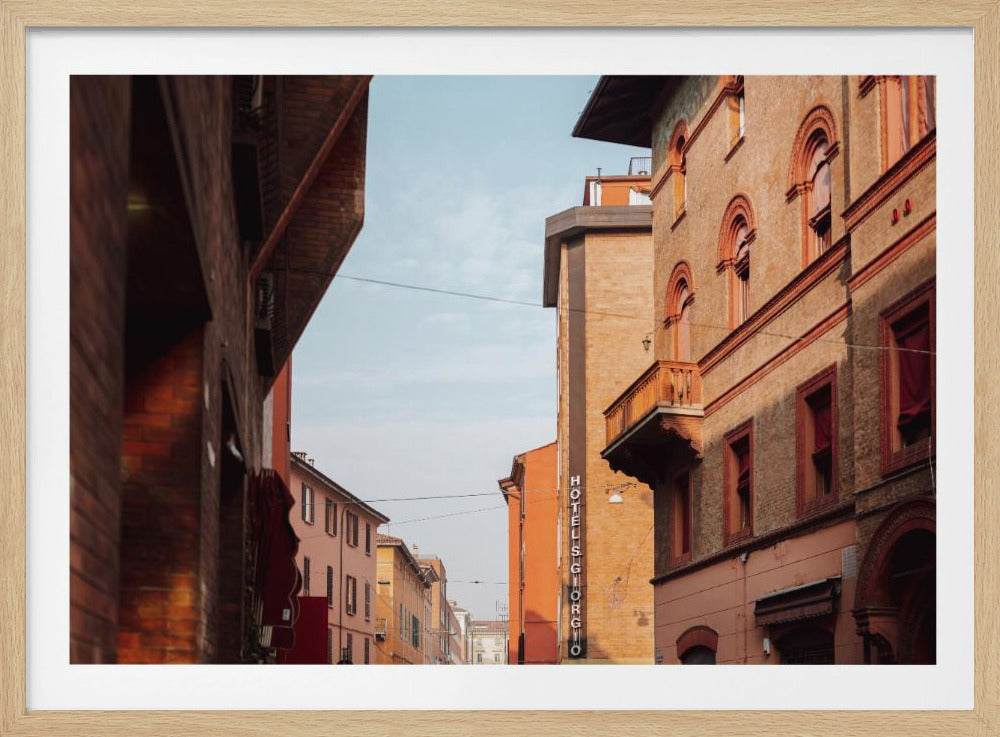 Zonsondergang in Bologna | Reisfotografie in Italië | Poster