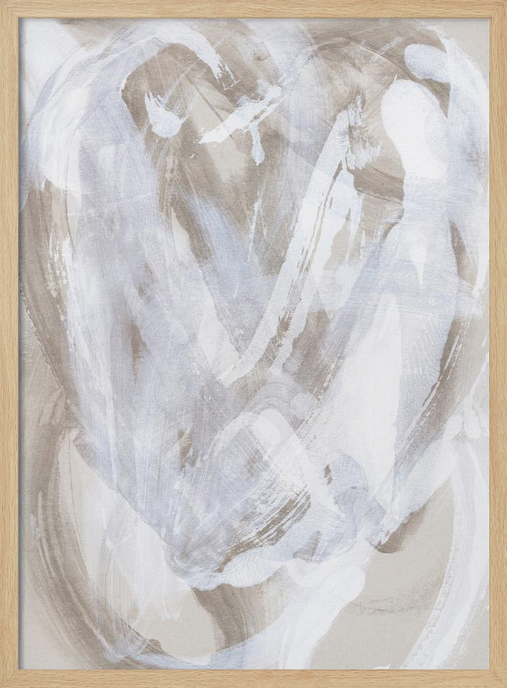 Abstracte penseelstreken 146 | Poster