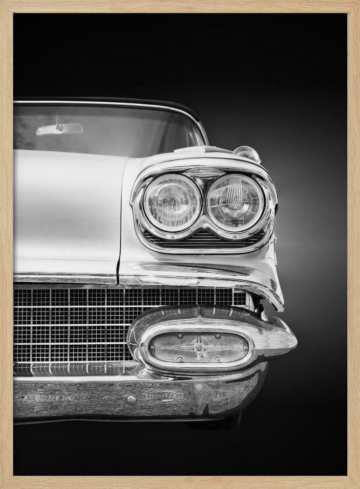 Amerikaanse klassieke auto Bonneville 1958 Cabriolet | Poster