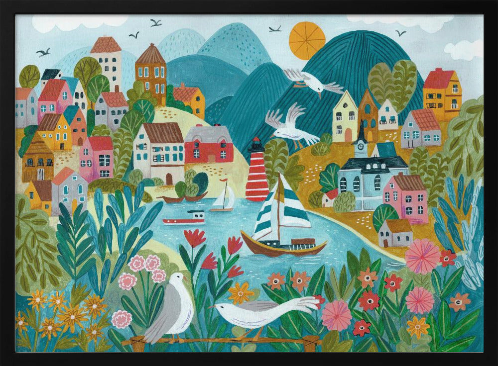 Coastal Village | Poster