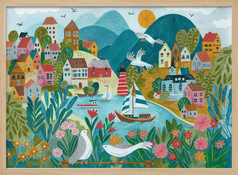 Coastal Village | Poster