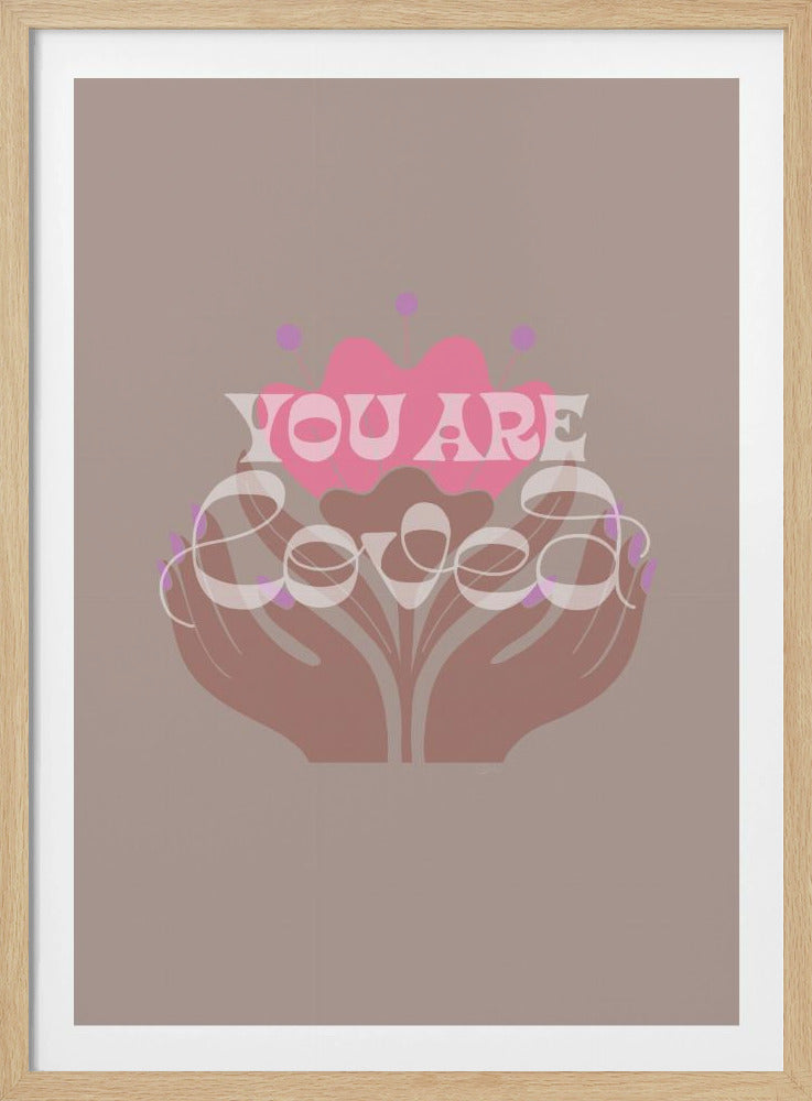 Je bent geliefd Latte | Poster