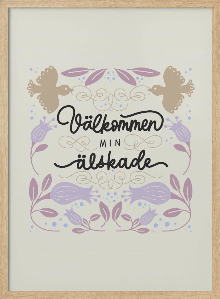 Välkommen Welkomstlicht | Poster