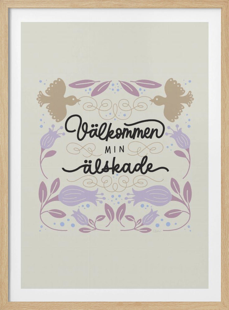 Välkommen Welkomstlicht | Poster