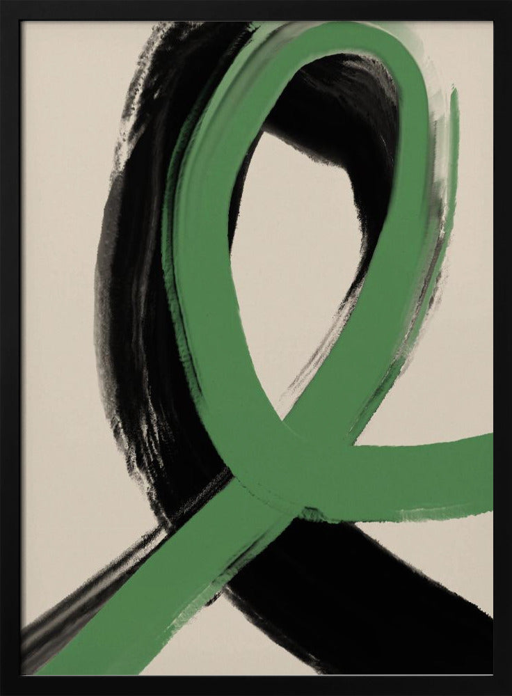 Groene lintstroom | Poster