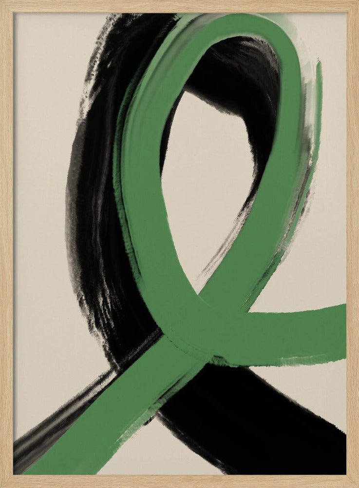 Groene lintstroom | Poster
