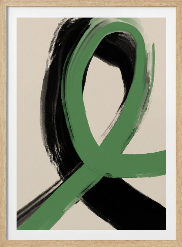 Groene lintstroom | Poster