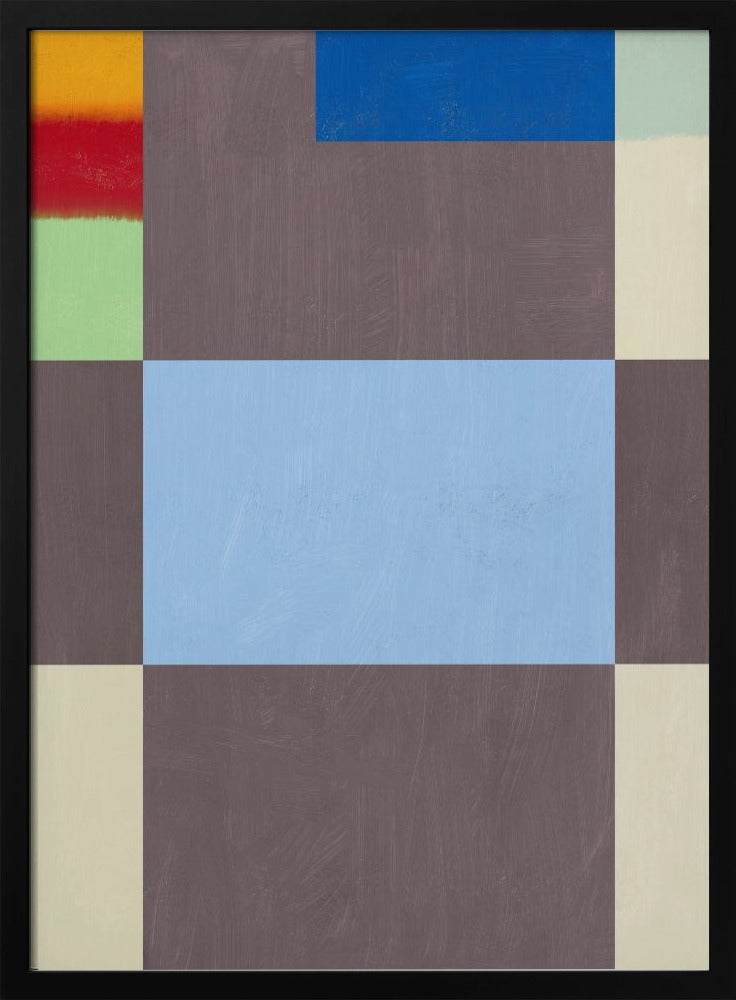 Geometrische vormen met een gedempt grijs kleurenpalet | Poster