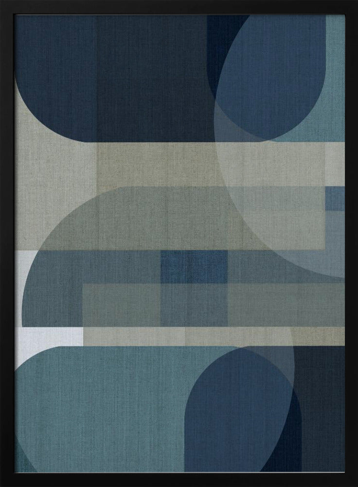 Woven Blue Layers 3 | Poster