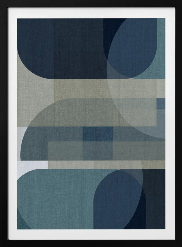 Woven Blue Layers 3 | Poster