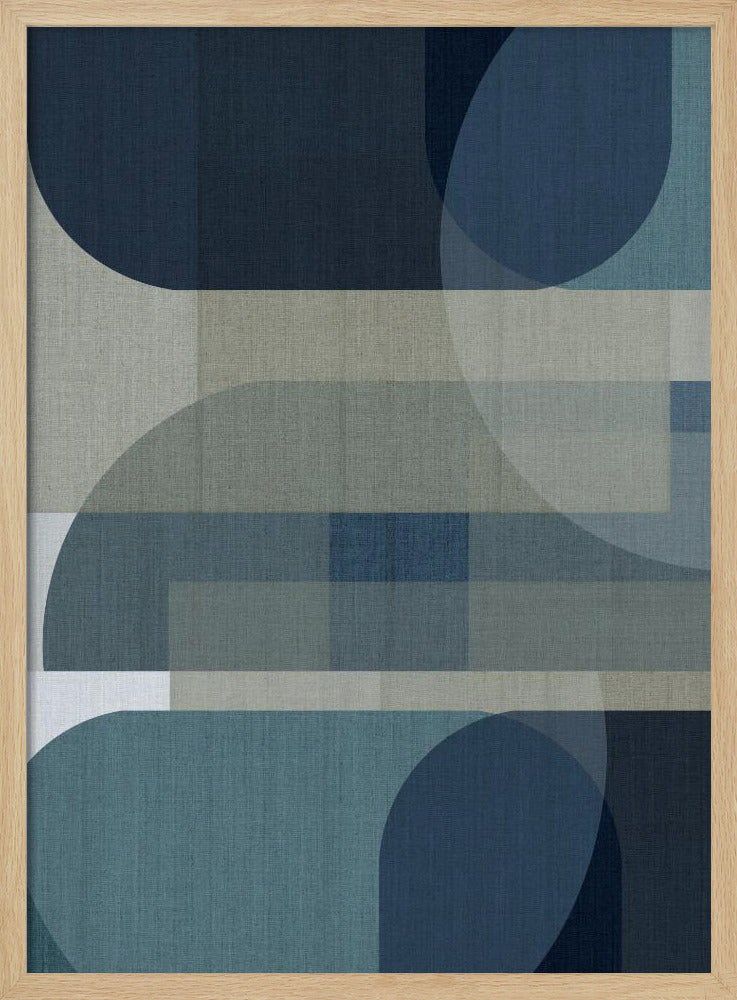 Woven Blue Layers 3 | Poster