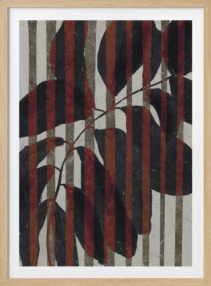 Gestreepte Botanische | Poster
