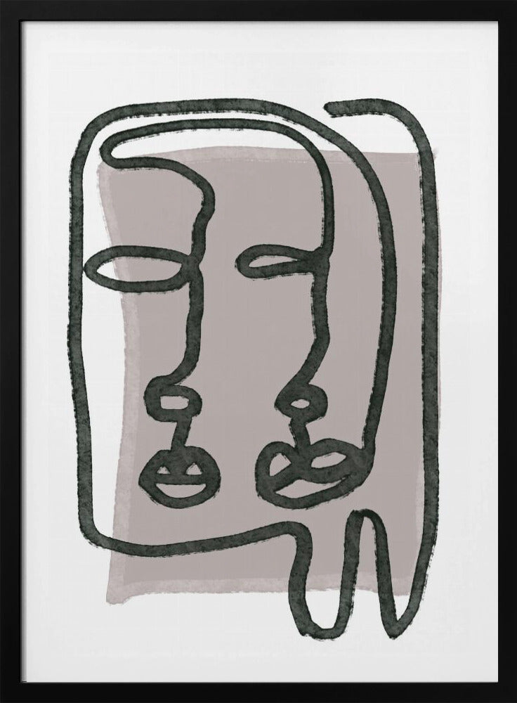 Gezichten abstract | Poster