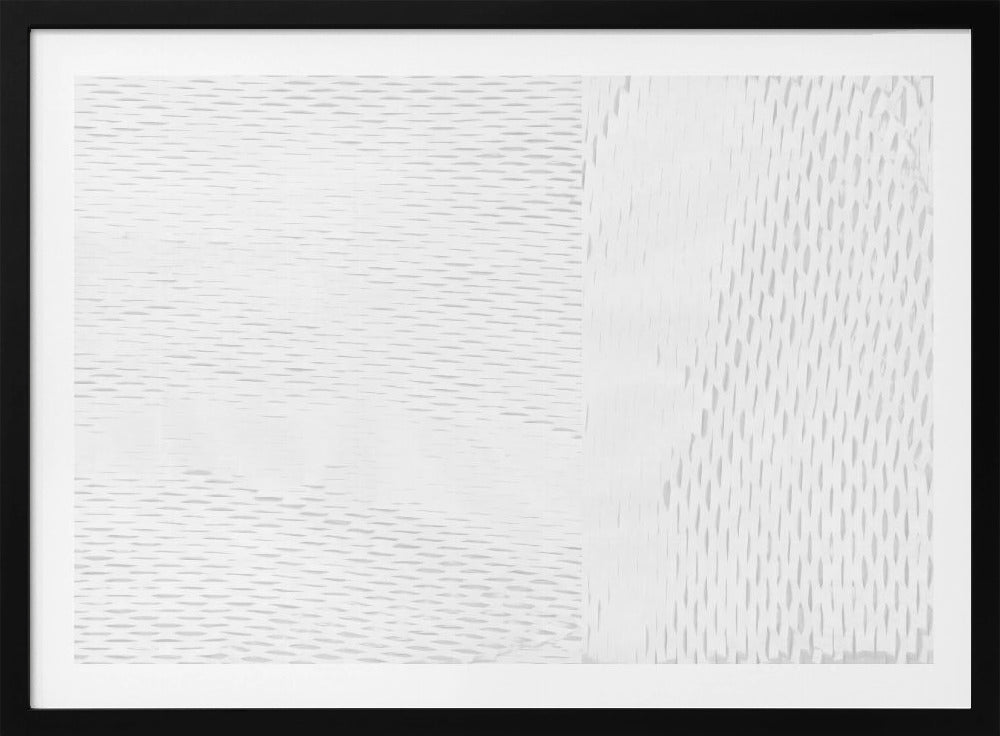 Witte Geweven Blokken 5 | Poster