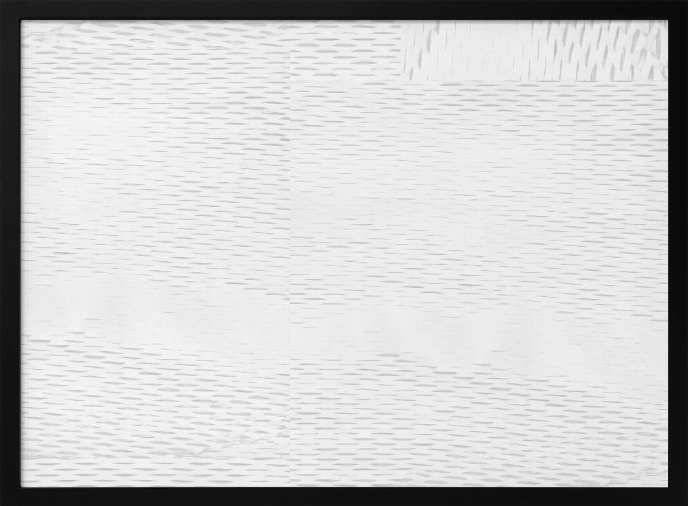 Witte Geweven Blokken 6 | Poster