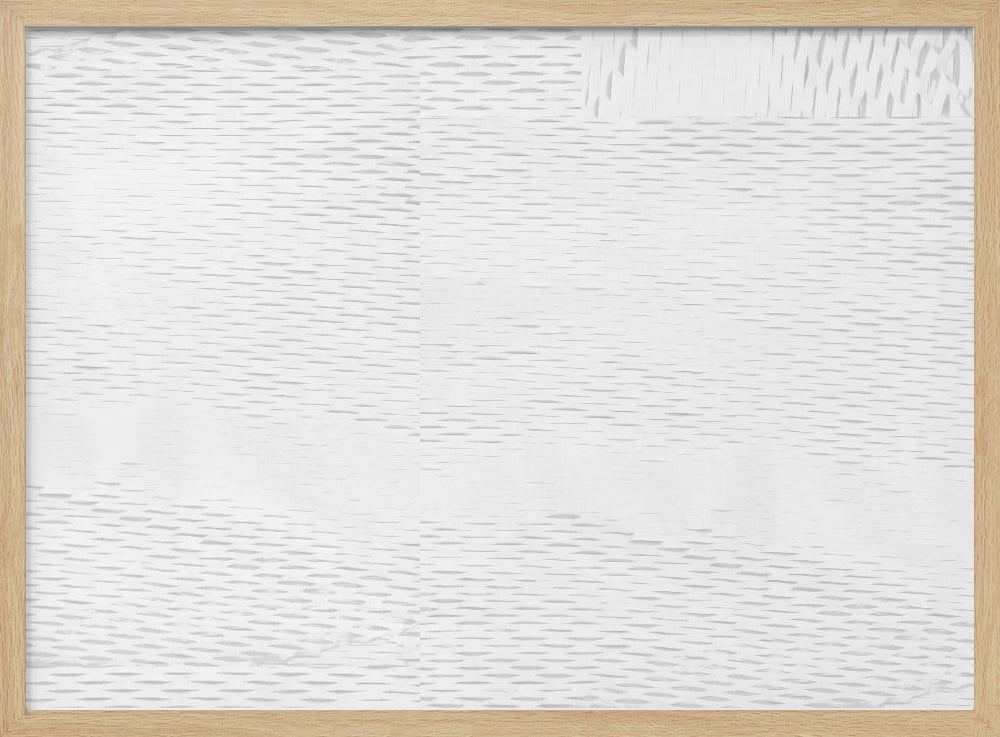Witte Geweven Blokken 6 | Poster