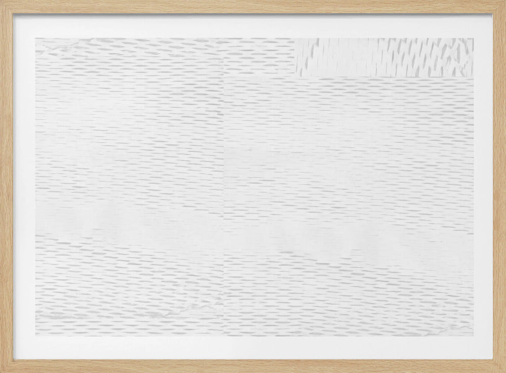 Witte Geweven Blokken 6 | Poster
