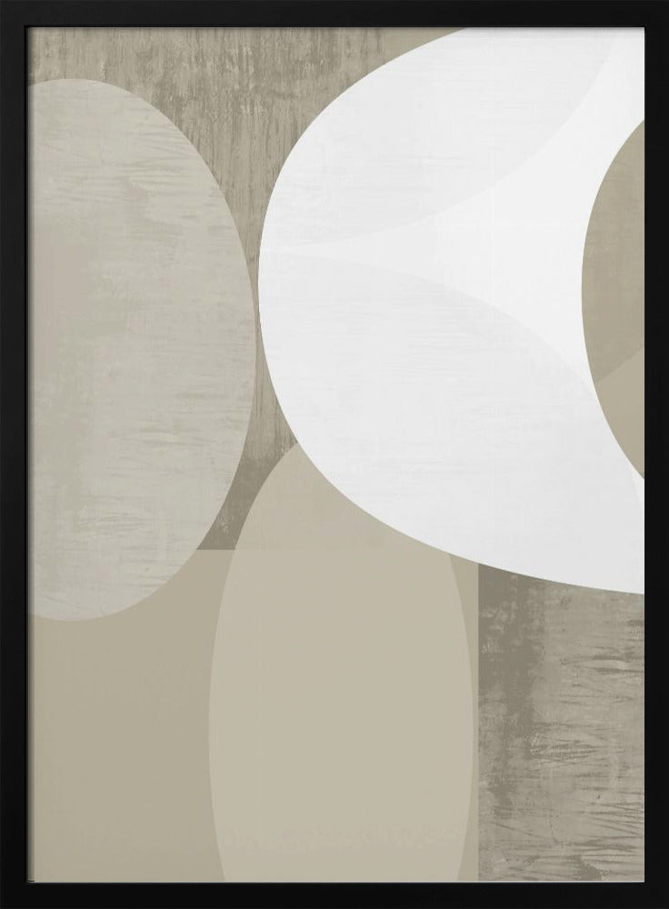 Zwart-wit neutrale vormen 1 | Poster