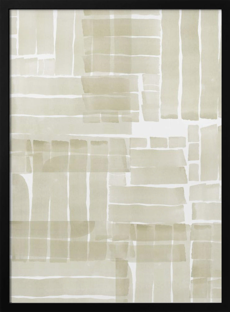 Neutraal Tangle Grid 1 | Poster