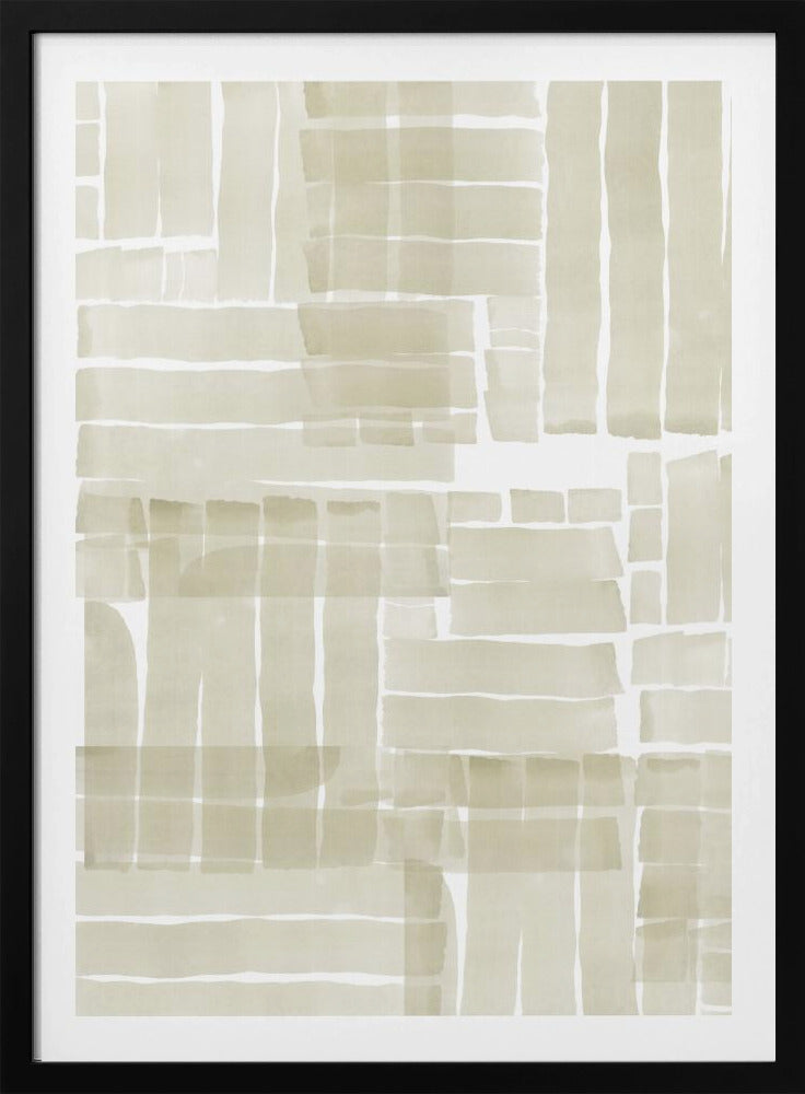 Neutraal Tangle Grid 1 | Poster