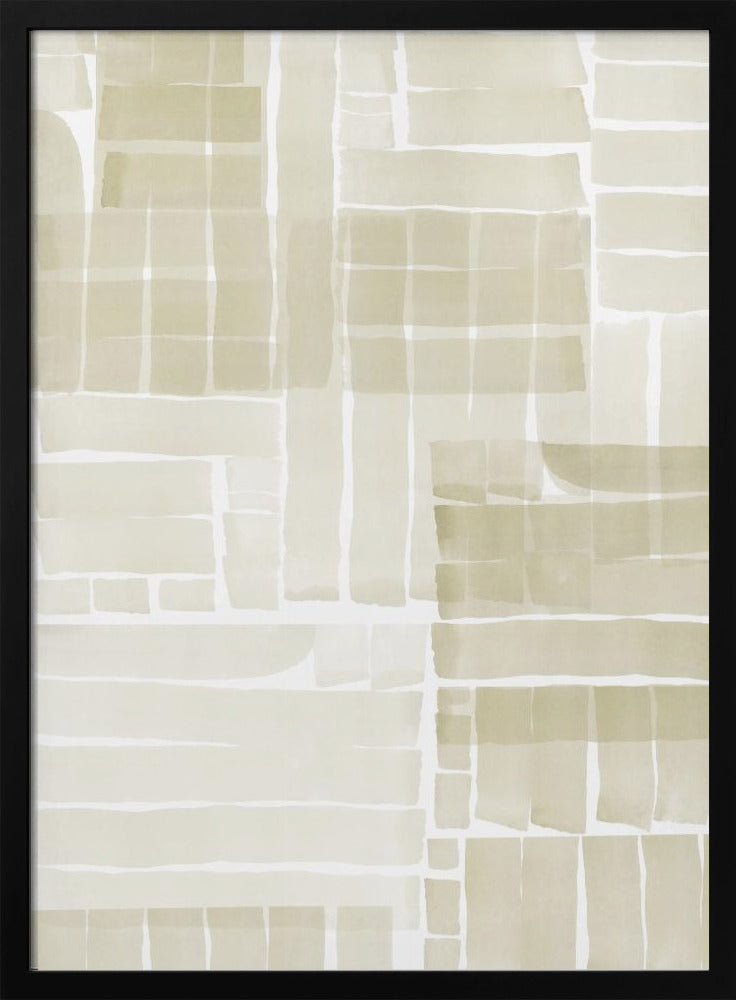 Neutrale Tangle Grid 2 | Poster