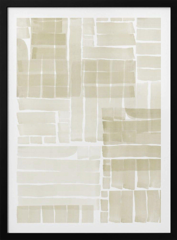 Neutrale Tangle Grid 2 | Poster