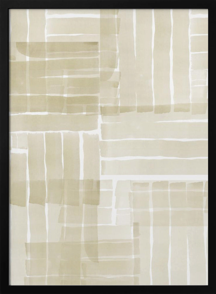 Neutraal Tangle Grid 3 | Poster