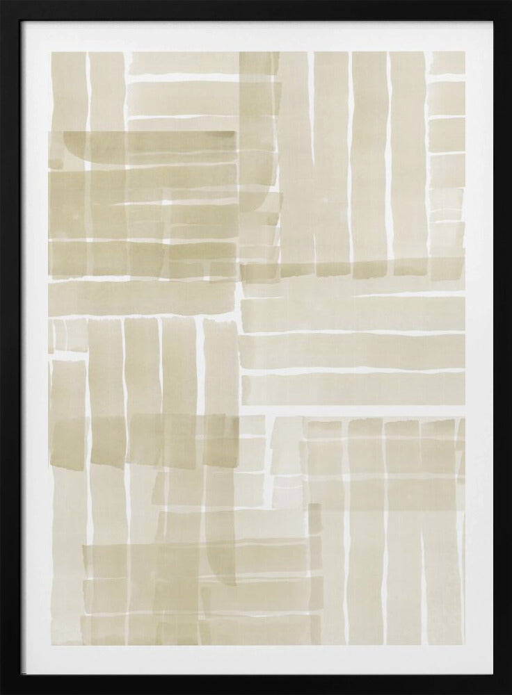 Neutraal Tangle Grid 3 | Poster