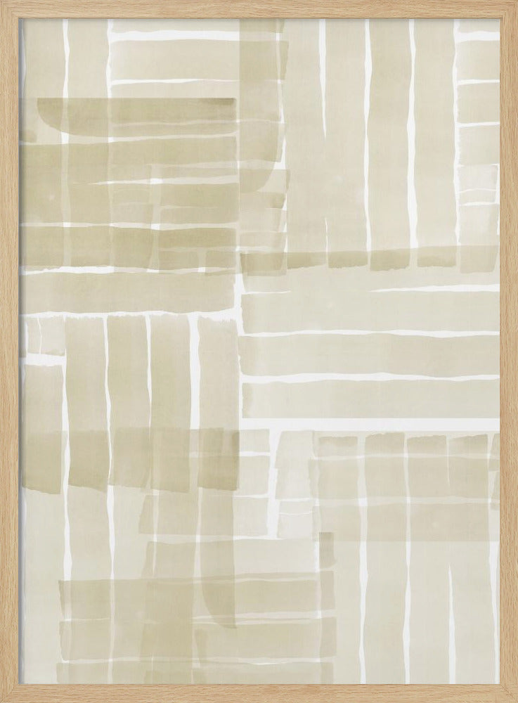 Neutraal Tangle Grid 3 | Poster