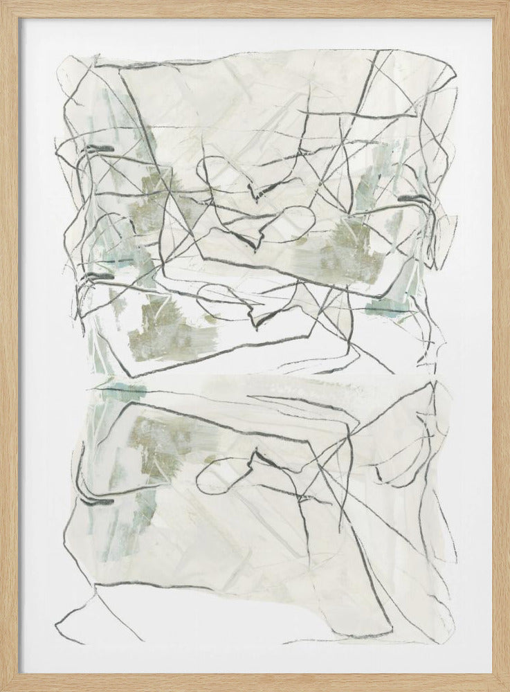Neutrale abstracte vormen 5 | Poster