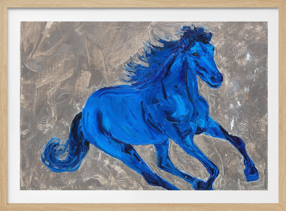 Blauw Paard | Poster