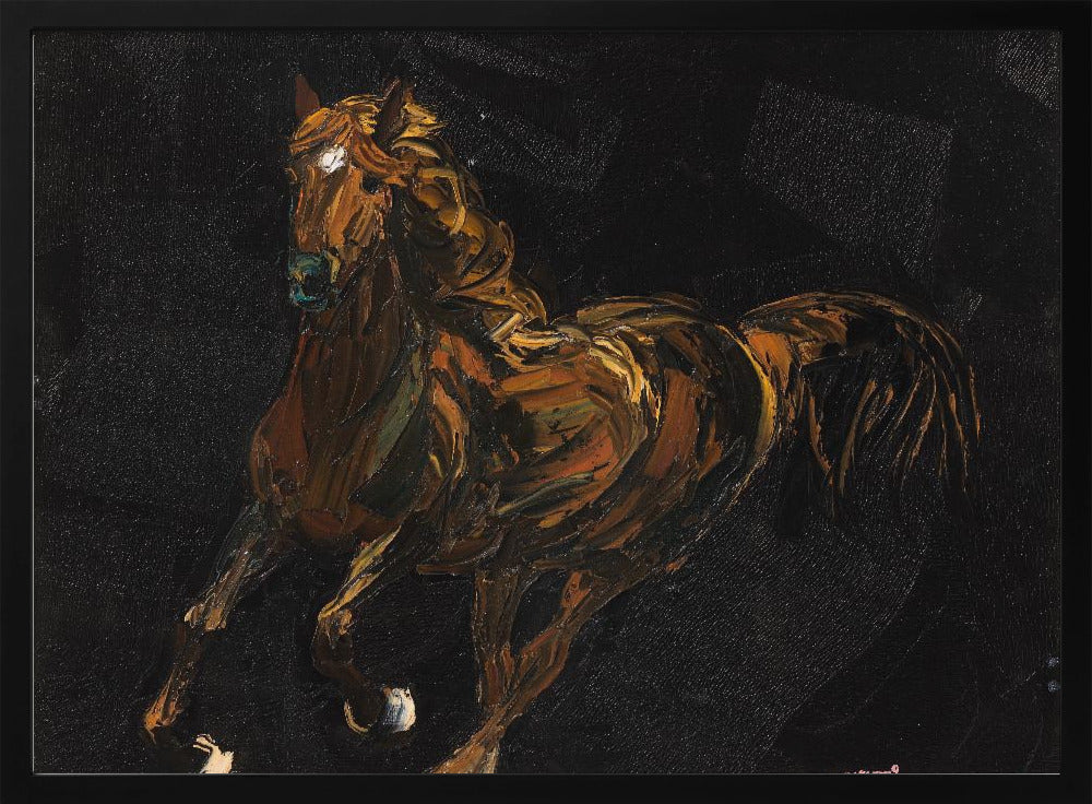 Een bruin paard | Poster