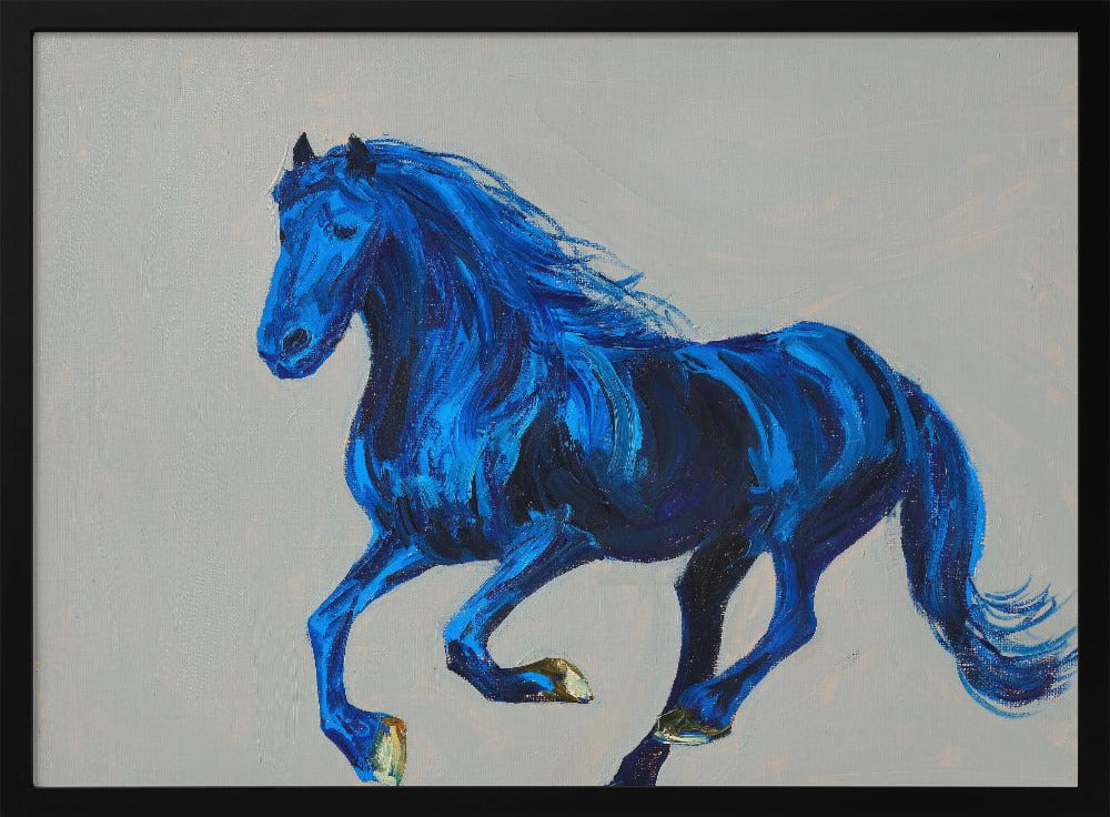 Een blauw paard | Poster