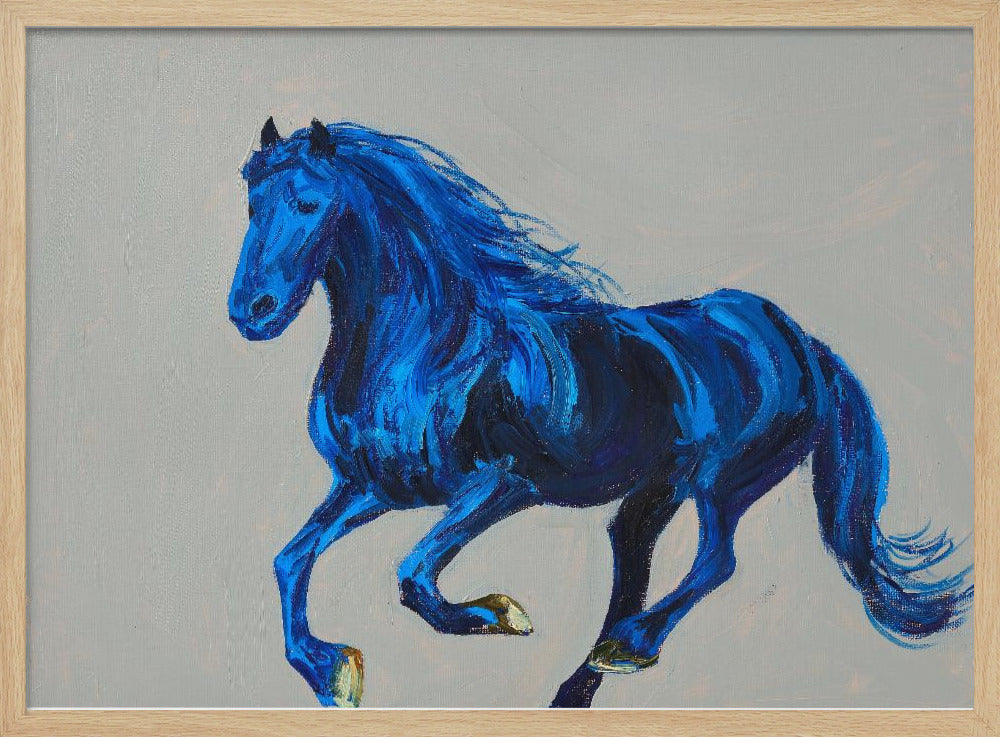 Een blauw paard | Poster