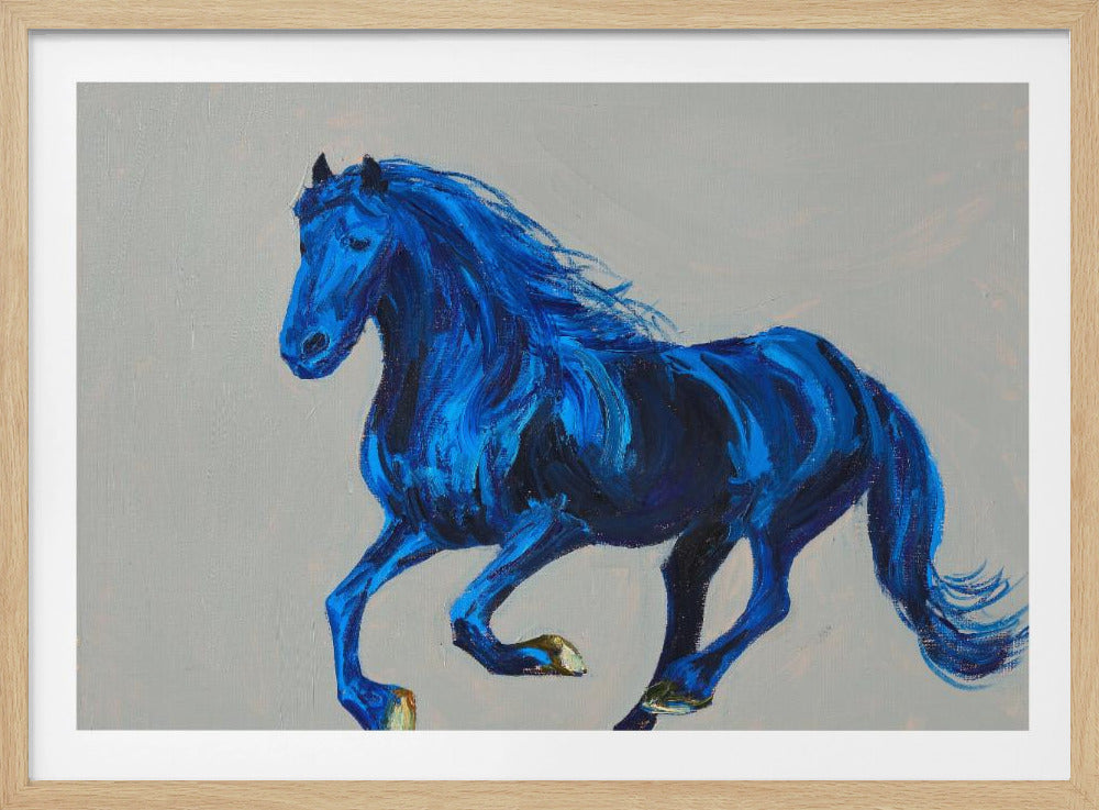 Een blauw paard | Poster