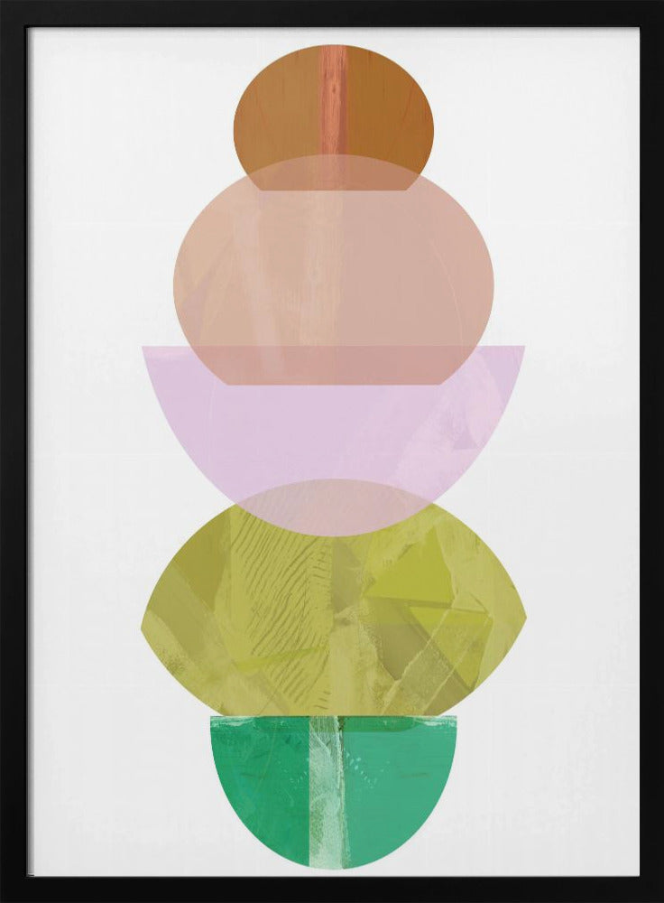 Kleurrijke vormen stapelen 2 | Poster