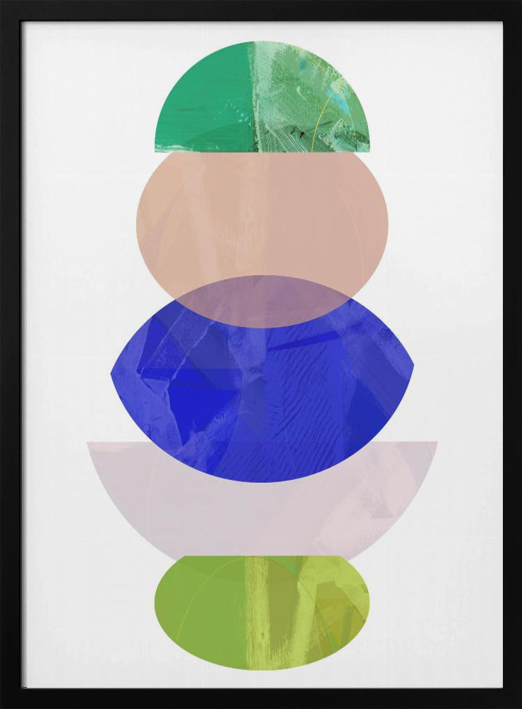 Kleurrijke vormen stapelen 1 | Poster