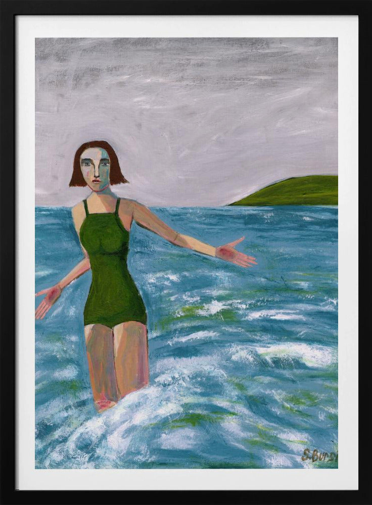 Vrouw aan zee | Poster