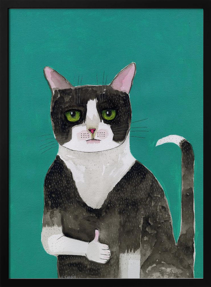 Kat duimen omhoog | Poster