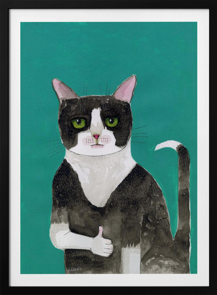 Kat duimen omhoog | Poster