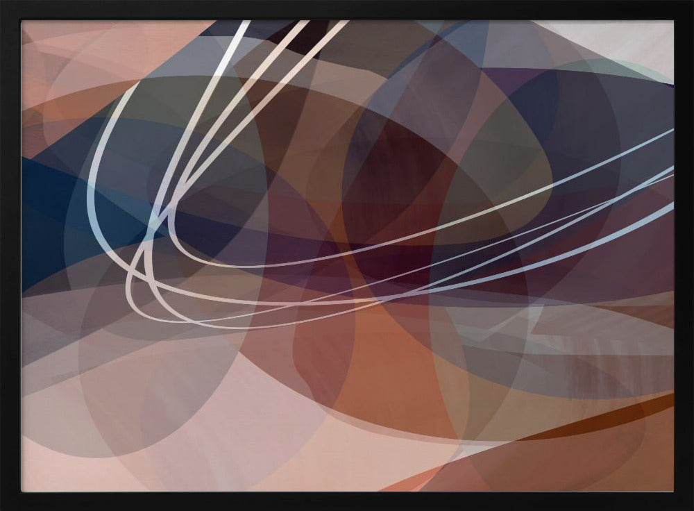 Dusty Rose Vormen 3 | Poster