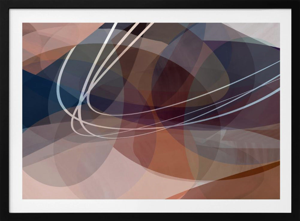 Dusty Rose Vormen 3 | Poster