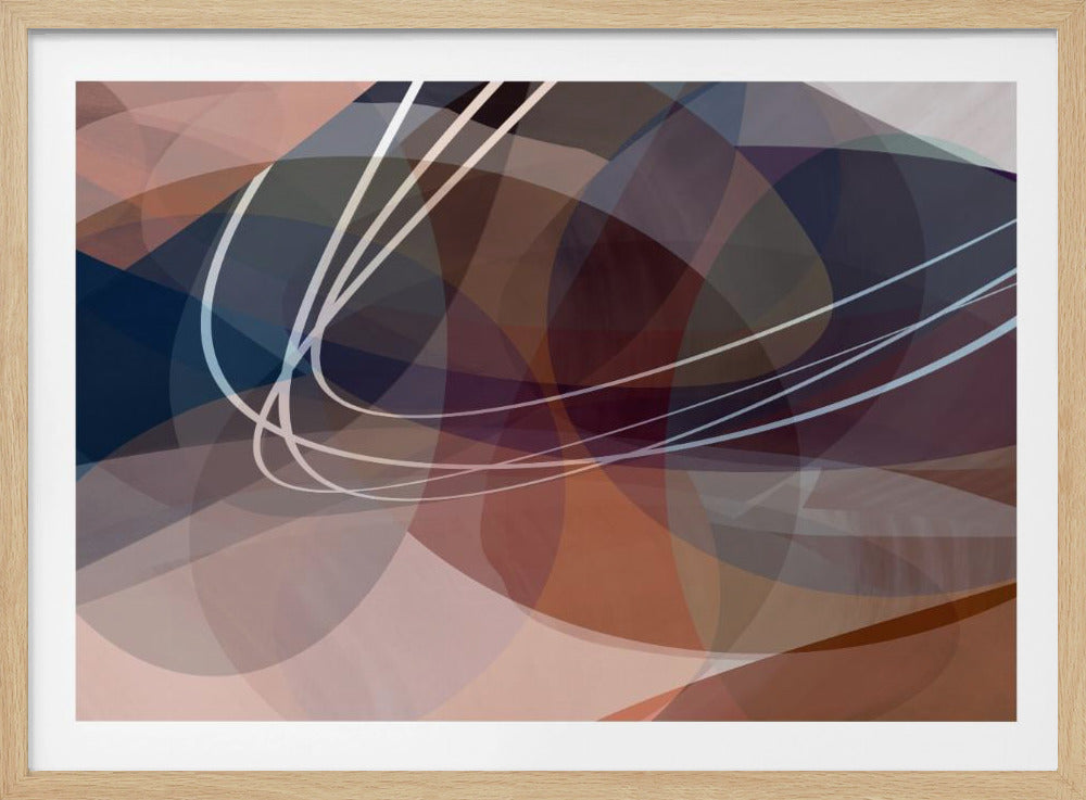 Dusty Rose Vormen 3 | Poster
