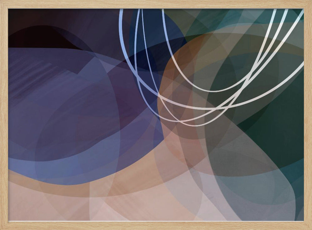 Dusty Rose Vormen 4 | Poster